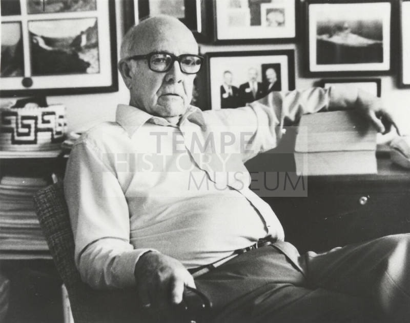 Howard Pyle Seated at His Desk in Tempe