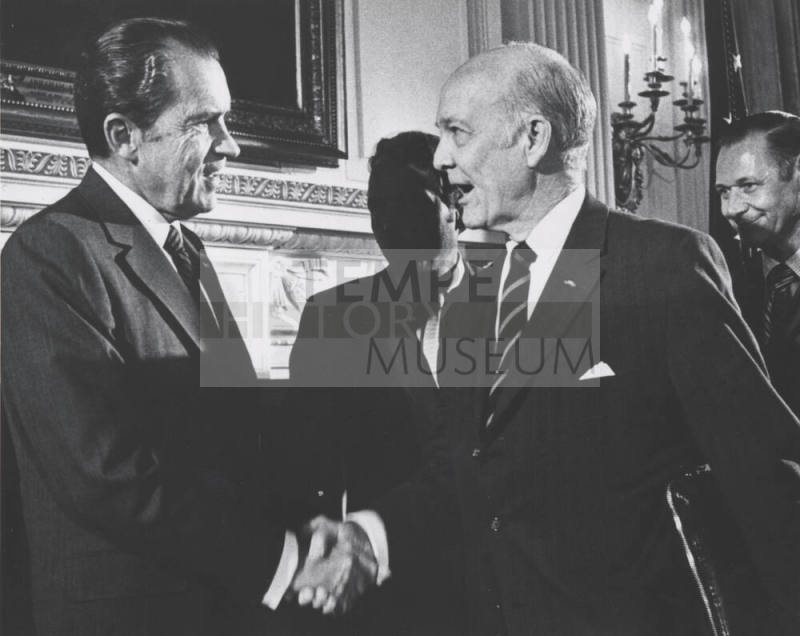 Richard Nixon and Howard Pyle in D.C