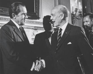 Richard Nixon and Howard Pyle in D.C