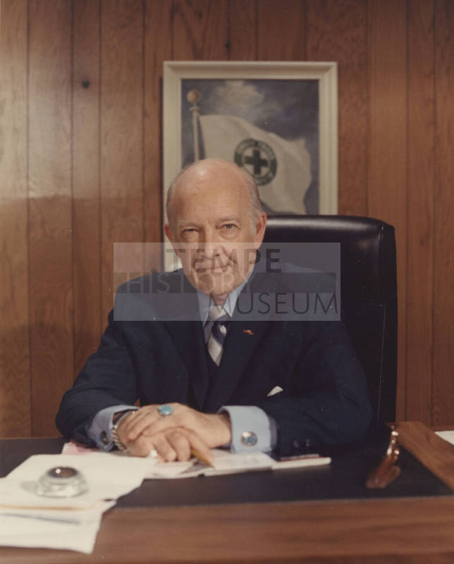 Howard Pyle Seated at Desk in D.C