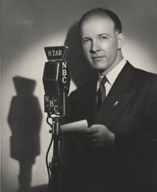 Howard Pyle with Ktar/Nbc Microphone
