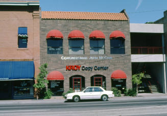 411 S. Mill Ave. Kroy Copy and Congressman John McCain.