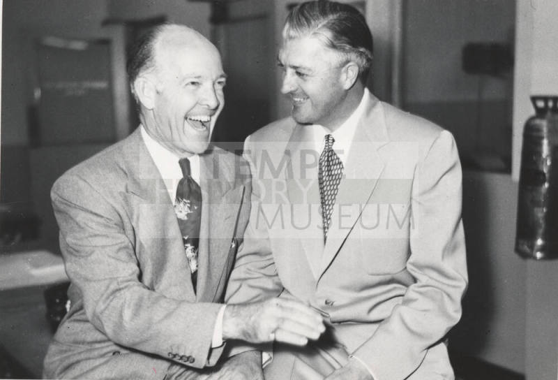 Howard Pyle and Wesley Bolin in Newsroom