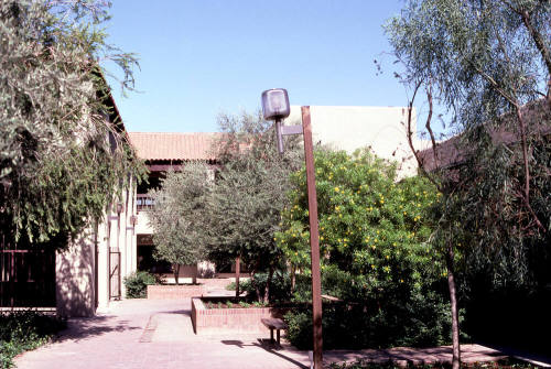 Courtyard and planter at 222 S. Mill Ave