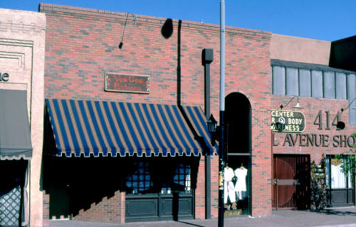 414 S. Mill Ave., Vee Gee Fashions, Mill Avenue Jewelers, and Center for Body Awareness