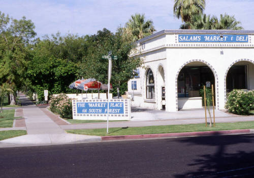 616 S. Forest, corner of Forest and 7th Street, Salams Market and Deli