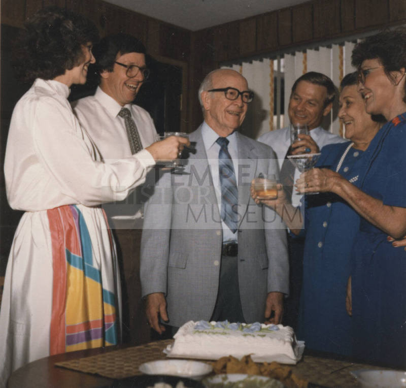 Family Toasting Howard Pyle at Party