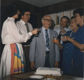 Family Toasting Howard Pyle at Party