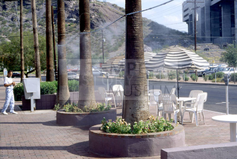 Patio on College Ave.