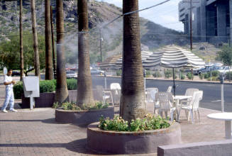 Patio on College Ave.