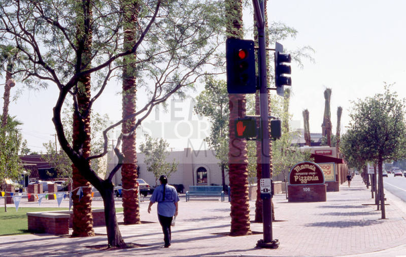 Street scene of Northeast Corner of University Dr. and Myrtle Ave.