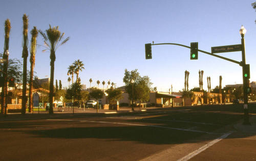 Street Scene, Corner of University Dr. and Myrtle Ave.