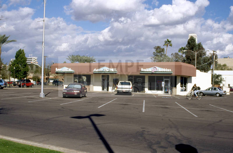 SE Corner of University Dr. and Mill Ave. - Tempe Center: Lee Optical, Artistic Trophies and Baskin Robbins