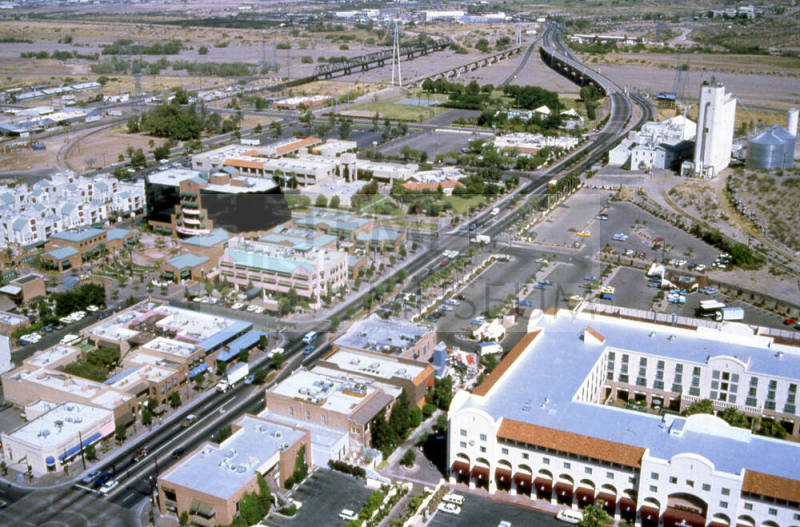 Aerial Photograph of Downtown Tempe and Mill Ave.