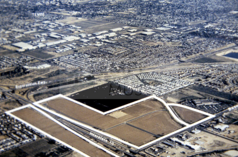 Aerial Photograph of Tempe, I-10 and Superstition, Baseline Rd. and Priest Dr.