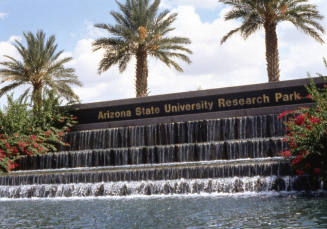 Sign and Water Feature for Arizona State University Research Park