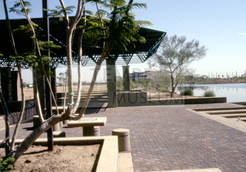 Ramada and Lake at Arizona State University Research Park