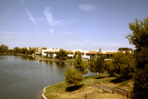 5501 S. Lakeshore Dr. - The Lake and Apartment Buildings