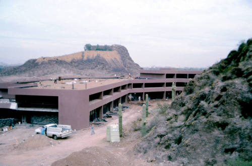The construction of The Buttes