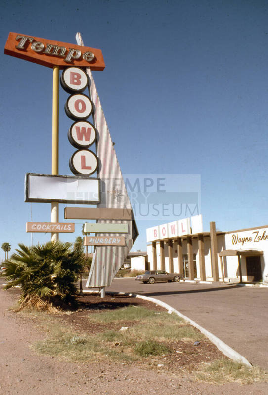 1100 E. Apache Blvd., Tempe Bowl sign