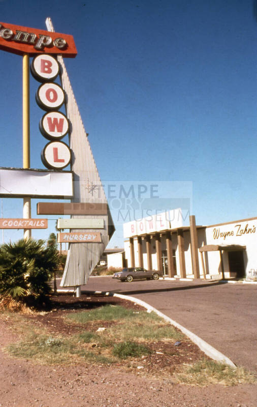 1100 E. Apache Blvd., Tempe Bowl sign