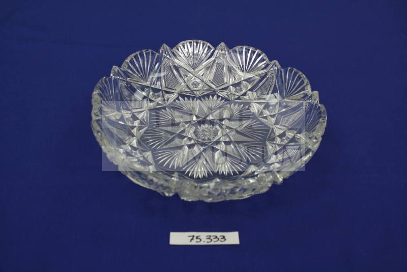 Cut glass fruit bowl