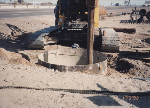 Coring Rock Socket at Pier #1