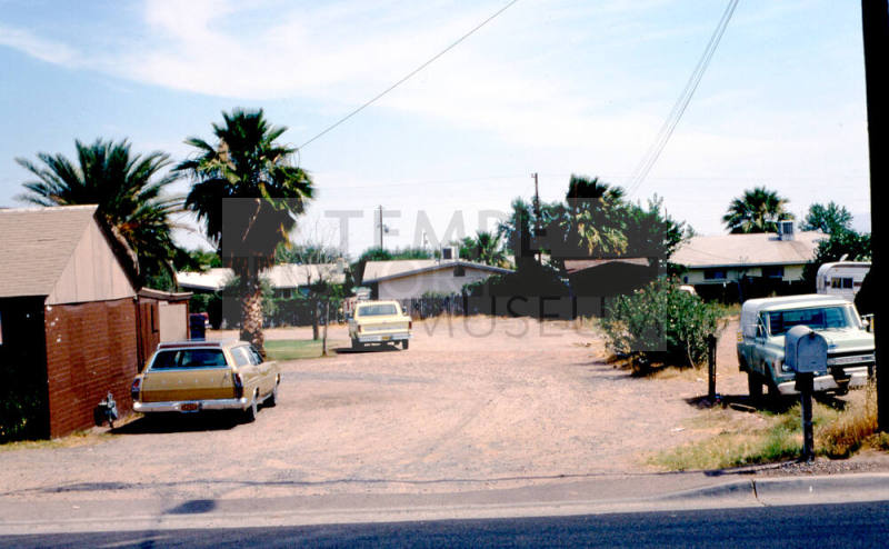Big Brown Jug Tavern's empty lot, 2020 E. Apache