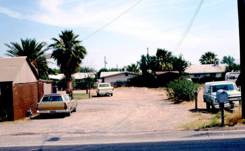 Big Brown Jug Tavern's empty lot, 2020 E. Apache