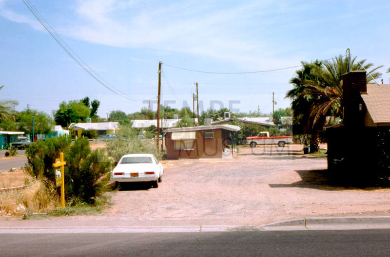 Big Brown Jug Tavern's empty lot, 2020 E. Apache