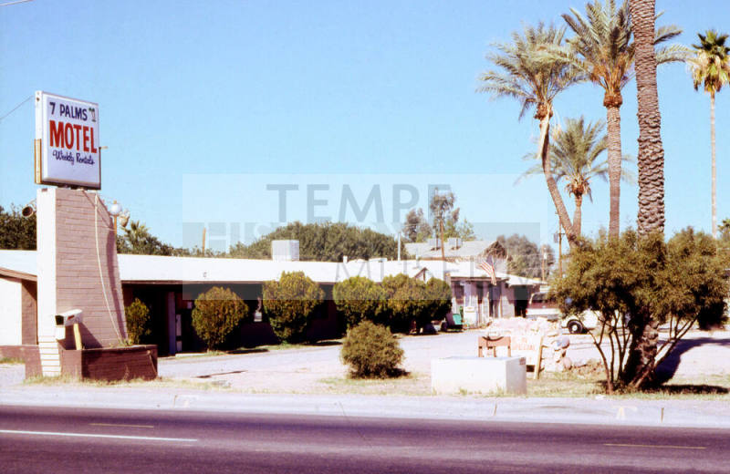 7 Palms Motel Entrance, 2042 E. Apache