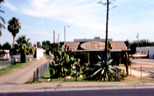Vic's Casa Mia Building side view, 2050 E. Apache
