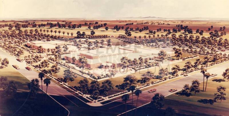 Aerial, Tempe Library, 1970