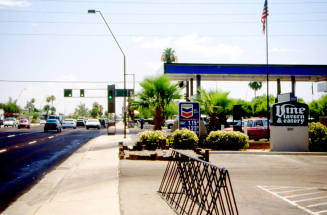 Vine Tavern Sign and Chevron Gas-Station, 801 E. Apache