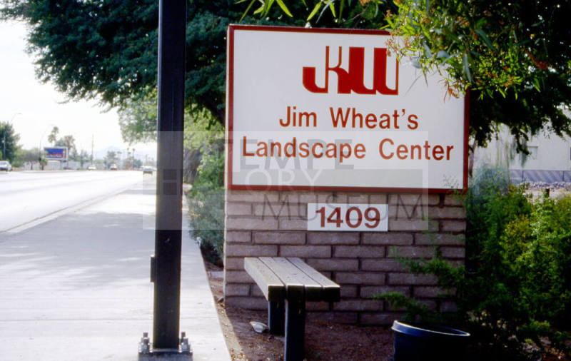 Jim Wheat's Landscape Center Sign, 1409 E. Apache