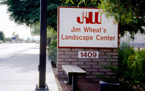 Jim Wheat's Landscape Center Sign, 1409 E. Apache