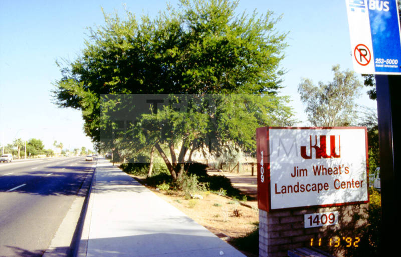 Jim Wheat's Landscape Center Sign, 1409 E. Apache