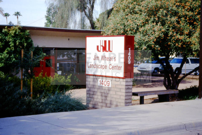 Jim Wheat's Landscape Center Sign, 1409 E. Apache