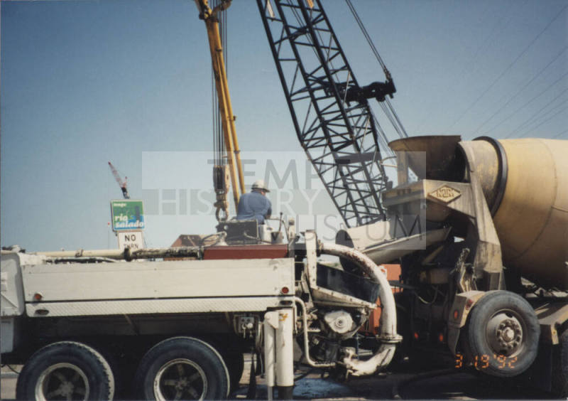 Concrete Pour D/S at Pier #1 (W)