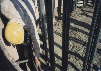 Concrete Pour D/S at Pier #1 (W)