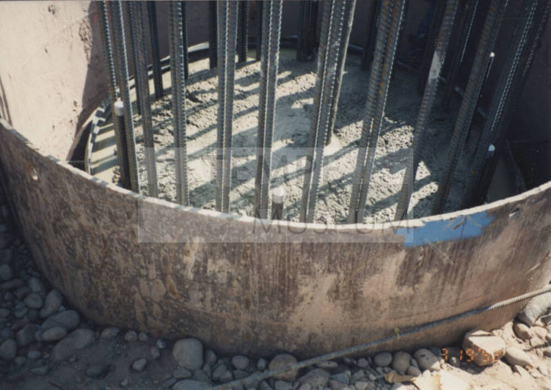 Concrete Pour D/S at Pier #1 (W)