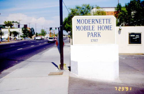 Modernette Mobile Home Park, 1707 E. Apache