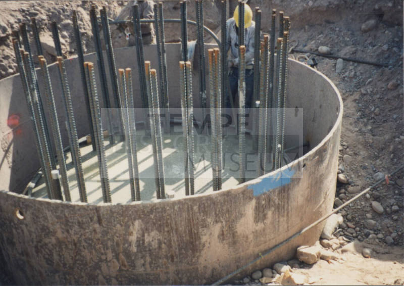 Concrete Pour D/S at Pier 1 (W)