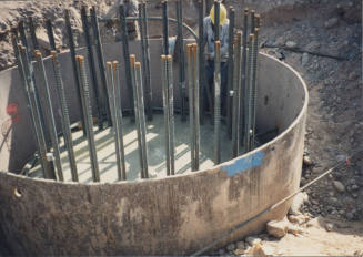 Concrete Pour D/S at Pier 1 (W)