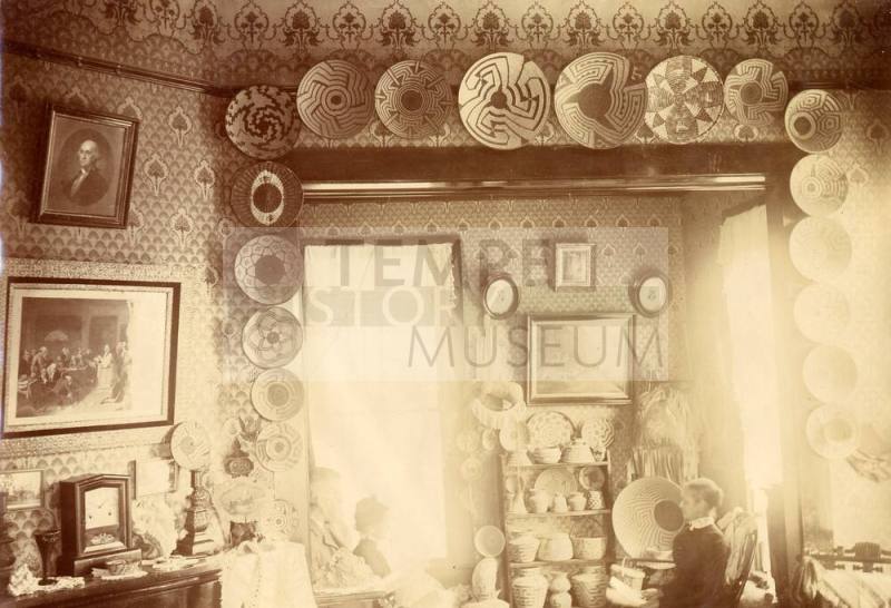 Anna Mercer Johnson Walsworth Seated at Walsworth Home