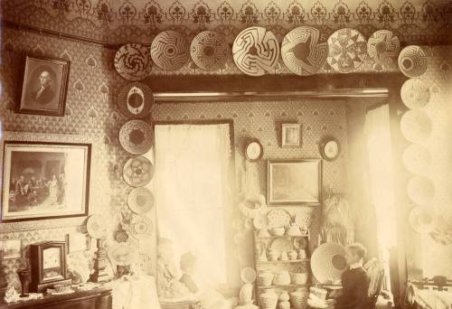 Anna Mercer Johnson Walsworth Seated at Walsworth Home