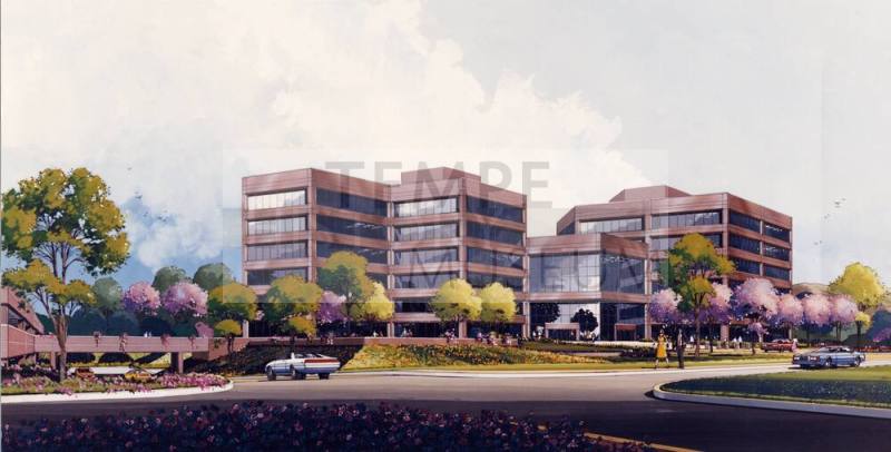 Artists Rendering of Buildings at Priest and Fountainhead