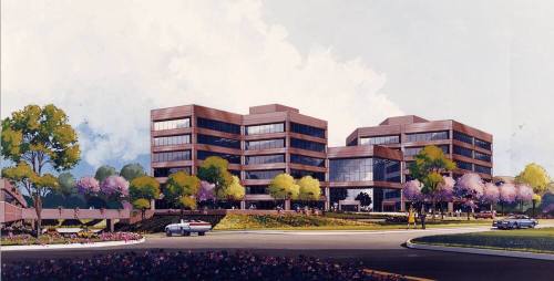 Artists Rendering of Buildings at Priest and Fountainhead