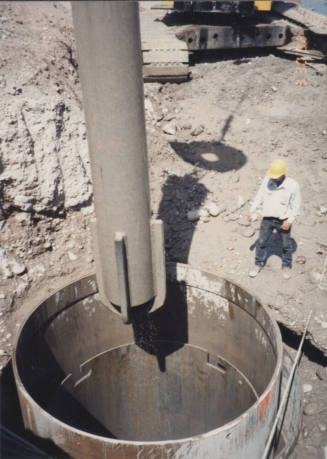 Pier 2 D/S Excavation (Drop Ram)