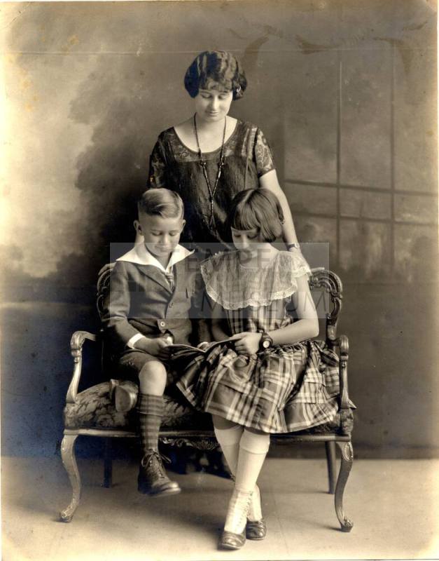Vera Johnson Timbs with Children, Norman and Ellen